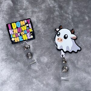 2 New Retractable Lanyard / ID Clips !